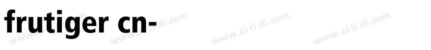 frutiger cn字体转换